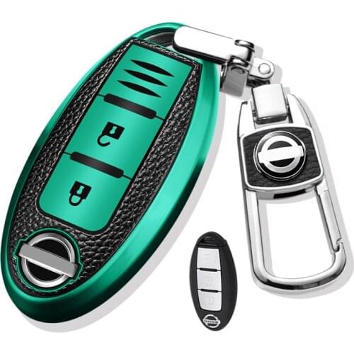 Car Key Case Cover For Nissan Qashqai 2019 2020 2021 Accessories Holder Shell Keychain Protect car styling