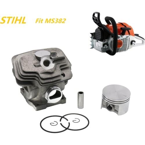 Big Bore 52mm Cylinder & Piston Ring Pin Circlips Kit For STIHL MS382 MS 382 Chainsaw Engine Replacement Parts Durable Quality