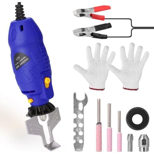 12 V Mini Electric Grinding Tool Chainsaw Chains Grinder Household Electric Mill Die Grinder Handheld Utility Grinding Tool