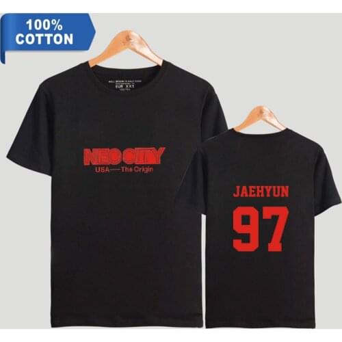 Nct 127 Fashion Printing T-shirt Short Sleeve Pure Cotton Unisex T-shirt Summer T-shirt, Round Neck Informal T-shirt