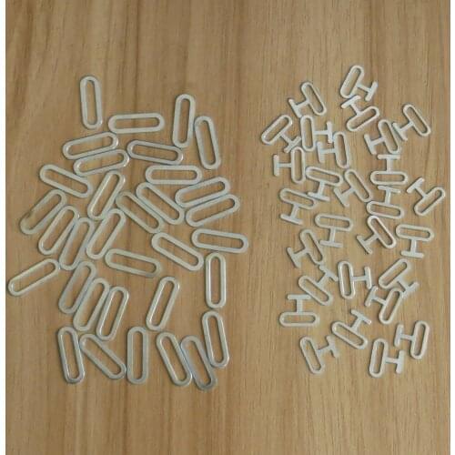 Bow Tie Hardware Necktie T Hook Clips 13mm Cravat T Clips Silvery 20/50 Sets