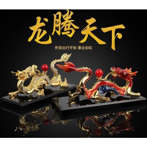 GOOD HOME OFFICE Company SHOP CAR TOP Efficacious Money Drawing thriving business Lucky Royal Dragon FENG SHUI brass art statue