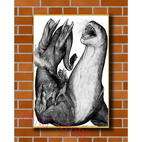 K040 Science Fiction Mech Warrior Robot Monster Originality Custom Silk Poster Home Deco Wall Art Christmas Gift