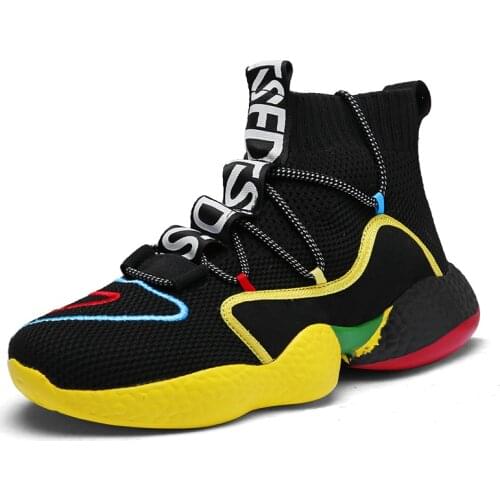 High Top Running Shoes for Men Thick Bottom Sneakers Outdoor Sock Sport Shoes Man Training Athletic Jogging Shoe Male Zapatillas