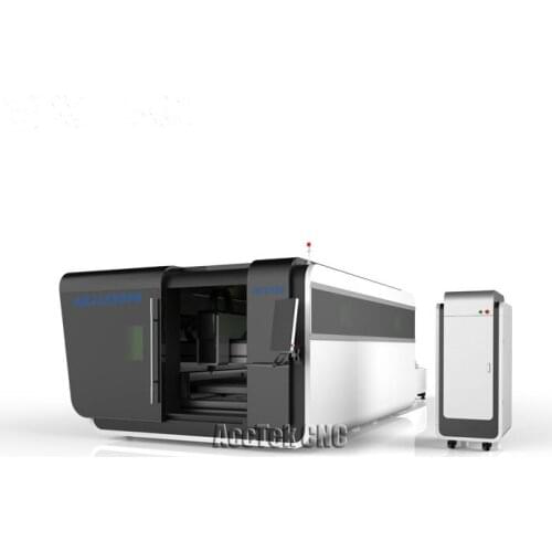 Protective Cover 2kw Fiber Laser Cutting Machine For Metals