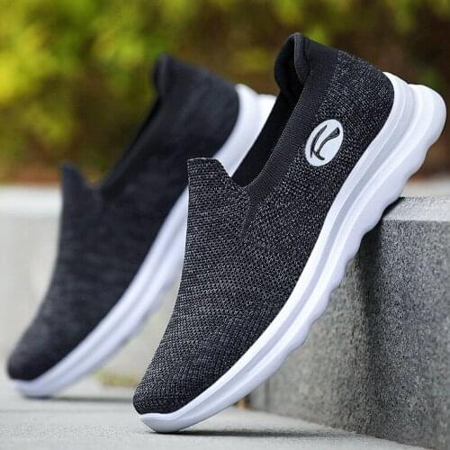 Men spring new casual mens shoes soft sole breathable slip on tide shoes sports shoes soft men