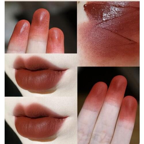 2021 new hot sale lip glaze 6-color air matte matte non-stick cup student white lip mud smooth non-stick cup