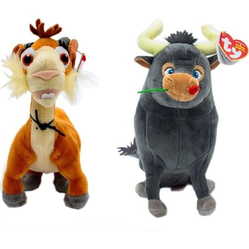 New 6 " 15 CM Ty Big Eyes Stuffed Pea Stuffed Animal Bull Adventures Ferdinand Lupe Collection Doll Child Birthday Gift