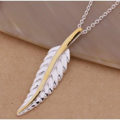 Wholesale High quality silver plated Fashion jewelry chains necklace pendant WN-305
