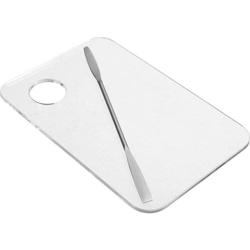 Hot Sale Gel Mixing Palette Spatula Set With Stainless Steel Transfer Bar Makeup Tool Nail Art Polish Tool Set SKU000351