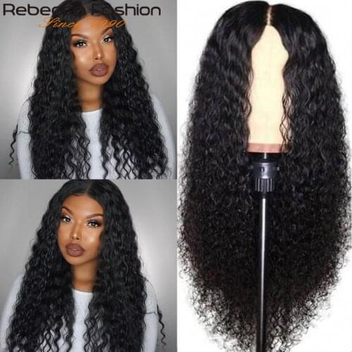 Rebecca Deep Wave Wig 13x4 Lace Front Human Hair Wigs for Black Women Preplucked Glueless Brazilian Remy Curly Human hair Wigs