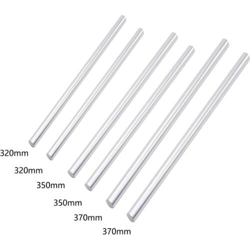Rail 8mm linear shaft set 2pcs 320mm/350mm/370mm linear rod harden chromed plated 8x320mm 8x350mm 8x370 for 3D printer cnc part