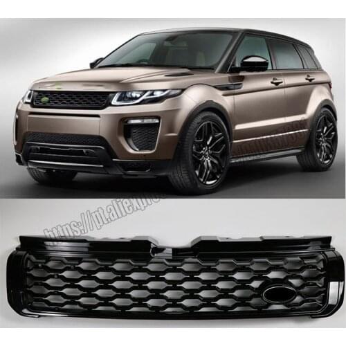 For Land Rover Range Rover Evoque 2012~2019 Honeycomb Front Upper Grilles Black