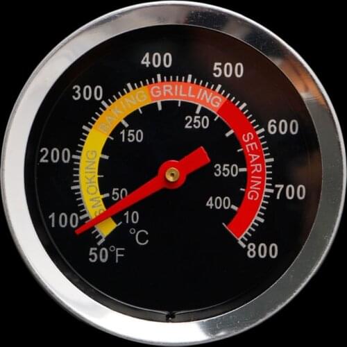 Stainless Steel Barbecue BBQ Smoker Grill Thermometer Temperature Gauge 10-400℃ 62KC