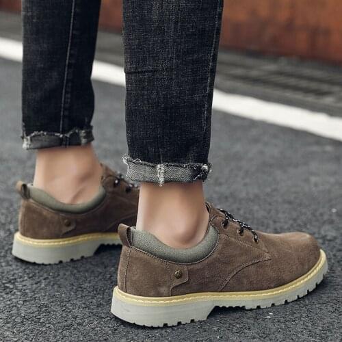 Platform Man Shoes Casual Shoes For Men Leather 2020 Man Fashion Loafers Sneakers Mens Spring High Top Wear Large Size