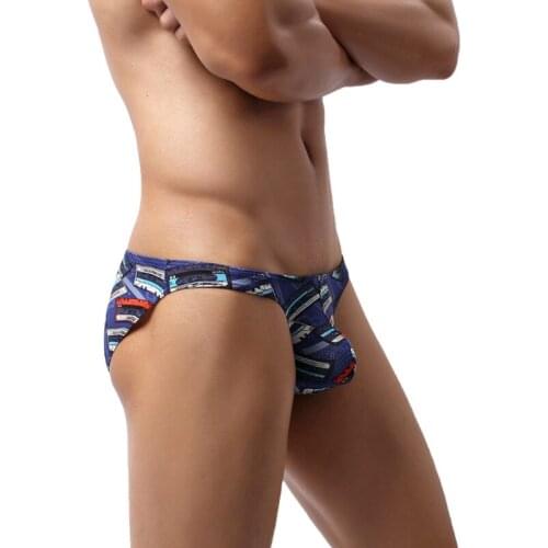 Sexy Briefs Mens Underwear Cueca Panties Man PrintED Breathable Pouch Underpants Male Briefs Bikini Slip Ropa Interior Hombre
