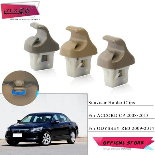 ZUK Genuine Car Sunvisor Holder Clips Sun Visor Fastener For HONDA ACCORD 2008-2013 CP1 CP2 CP3 For ODYSSEY RB3 2009-2014