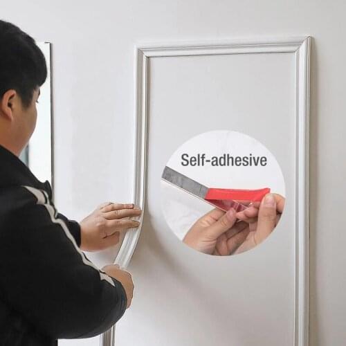 PVC Decorative Soft Line Wallpaper Edge Strip Background Wall Molding Line Room Bathroom PVC Decorative Lines Furniture Line 5m