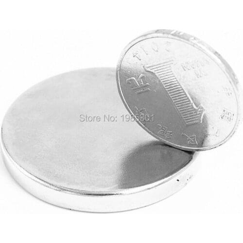 50pcs Strong Round Dia 40mm x 5mm N35 Rare Earth Neodymium Magnet Art Craft Fridge 40x5mm