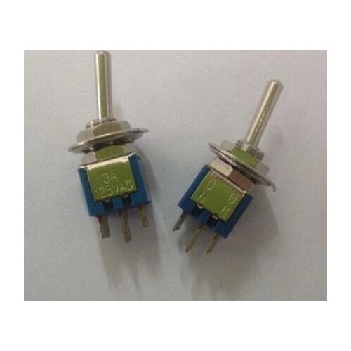 500 pcs Blue Mini SPDT Guitar Toggle Switch ON-ON DIY