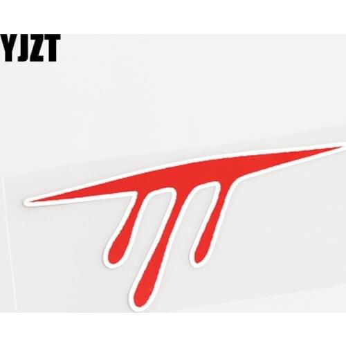 YJZT 14.5CM*6.3CM Unique Red Blood PVC Car Sticker Decal Accessories 13-0636