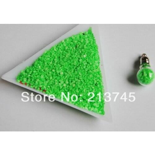 Freeshipping Charn Green dust Stone filler Decorate Fill the Miniature for Glass globe bubble Vial Pandent/ perfume Bottle