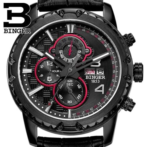 BINGER Mens Sports Watches