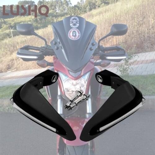 For BMW GS 1200 K1600GTL F 650 GS GS 1200 LC R NINE T K1200R Motorcycle Hand Guards Lights LED Handguard Protective Gear