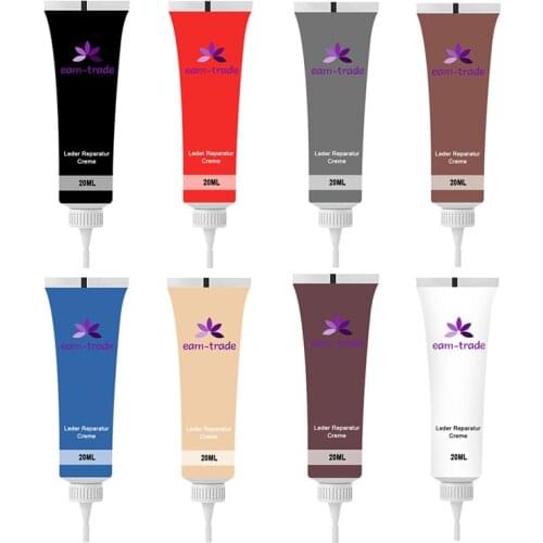 20ml Leather Repair Gel Car Seat Repair Cream Leather Surfaces Refurbish Color Repair Paste Home Car Advanced Leather Repair Gel