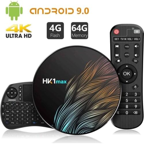 HK1MAX And roid 10.0 4GB 64GB Smart TV Box Streaming Media Player Ultra 1080P 4K HDR WiFi 2.4GHz Bluetooth 4.0 Set Top Box