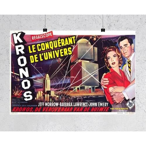 L490 KRONOS Movie RARE 1957 Sci-Fi Silk Fabric Poster Art Decor Indoor Painting Gift