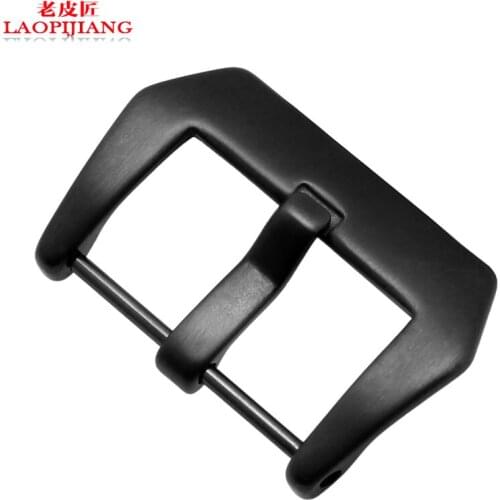 Laopijiang Watch accessories available PAM111 watch Buckle Black watchband buckle 22|24MM drawing