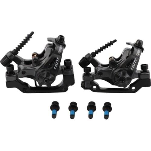 NUTT MTB Mechanical Disc Brake Aluminium Alloy Two sides Braking Force Mountain Bike Clamp Bike caliper Set