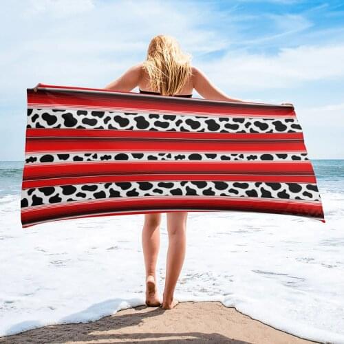 Mexico Stripes Animal Skin Texture Beach Towel Luxury Quick-dry Microfiber Bathroom Bath Towels Yoga Mat Picnic Blanket