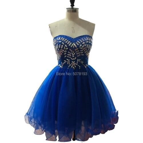 6141 Fashion sweetheart natural A-line above-knee netting short homecoming dresses/formal gowns beads&zipper free shipping