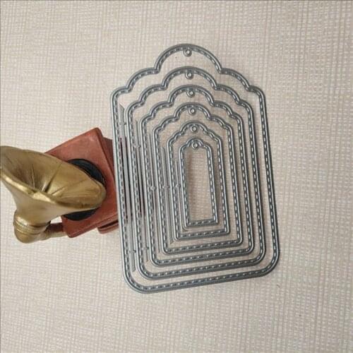 Label Frames Metal Cutting Dies Cutter Stencil DIY Scrapbook Paper Photo Craft Template Dies Greeting Card Handmade Card Die