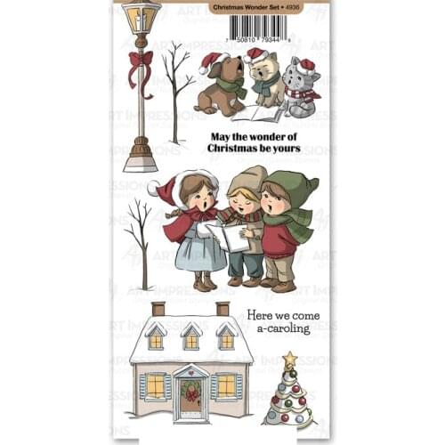 Christmas Wonder Set Clear Stamps Scrapbooking Stencil For Decor Embossing Stamp DIY Greeting Card Album Handmade 2021 New Year