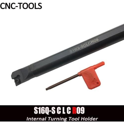 S16Q-SCLCR09 / S16Q-SCLCL09 16mm Screw Internal Turning Tool Holder HSS Tool Holder Lathe tool for CCMT CCGT09T3