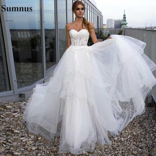 Sumnus Sleeveless Wedding Dresses