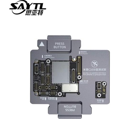 MiJin C15 C16 for iPhone 11 11pro Max motherboard Logic Board Diagnostic test fixture double-deck motherboard Function Tester