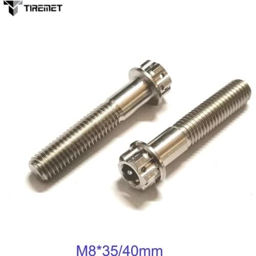 Tiremet 1pcs Titanium Alloy Flange head Torx Screw Bolts M8x35/40mm m10*25*1.25mm GR5 For Motr MTB Road Bike Bicycle Car