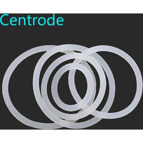 1mm, 2mm, 3mm thick, waterproof, gas and oil proof, white silica gel 0-ring, wholesale 10Pcs