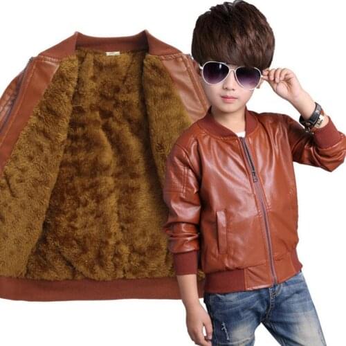 TOP&SKY KIDS Leather Jackets For Boys