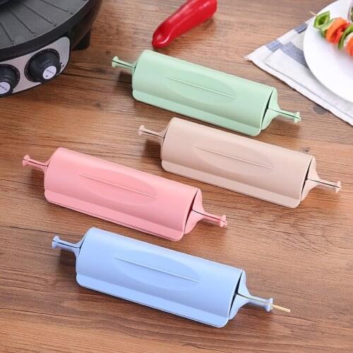 Creative Anti-slip wear meat skewers barbecue skewer generator hygiene simple and practical string vegetable skewer new AB126