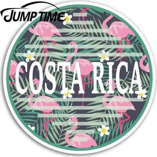 Jump Time Costa Rica Vinyl Stickers Tropical Fun Sticker Laptop Luggage Decal Decor Window Bumper Waterproof