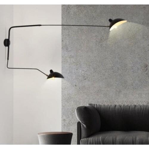 Serge mouille Retro Loft Industrial Vintage Wall Lamps French Designer Rotating Sconce Wall Lights Indoor home wall sconces