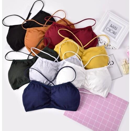 Bralette Sujetador Push Up acolchado sujetadores para mujer Fitness Tops sujetador Bralette ropa interior Bralet bh Lenceria sou