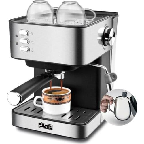 1.6L Coffee Maker Espresso maker Semi-Automatic Pump Type Cappuccino Milk Bubble Maker Italian Coffee Machine for home