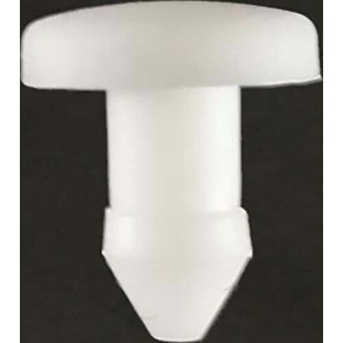 10pcs White Solid Silicone Rubber Cap 2.5/3/3.5/4mm T Type Plug Cover Snap-on Gasket Blanking End Cap Seal Stopper Insert Bung