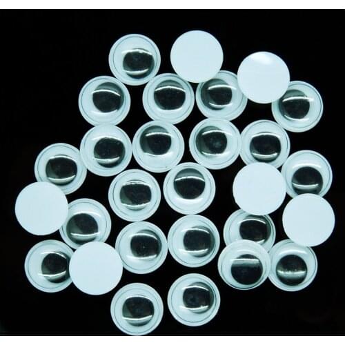 1000pcs/lot 12mm Hot Sell Round Movable Plastic Doll Eyes For Doll Toy/Scrapbook Handmade DIY Crafts EA12-MM